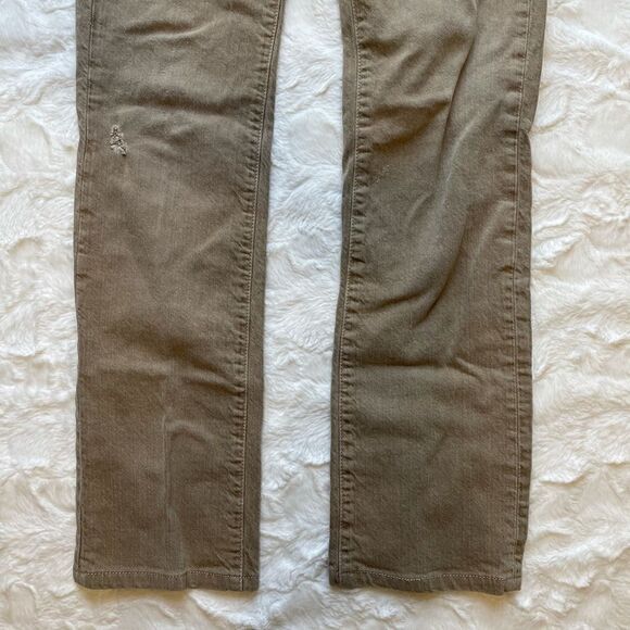 Current Elliott Tan The Classic Straight Leg Denim Jeans - Women’s 0 - Picture 4 of 9